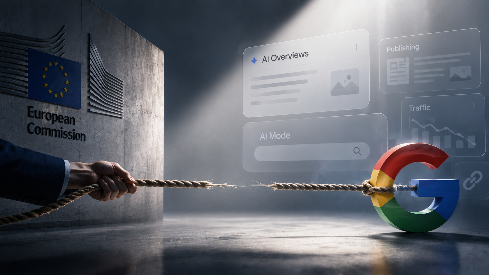 Bruxelles resserre l'étau sur Google : assistants IA, données Search, AI Overviews. Ce que l'offensive européenne change pour l'e-commerce