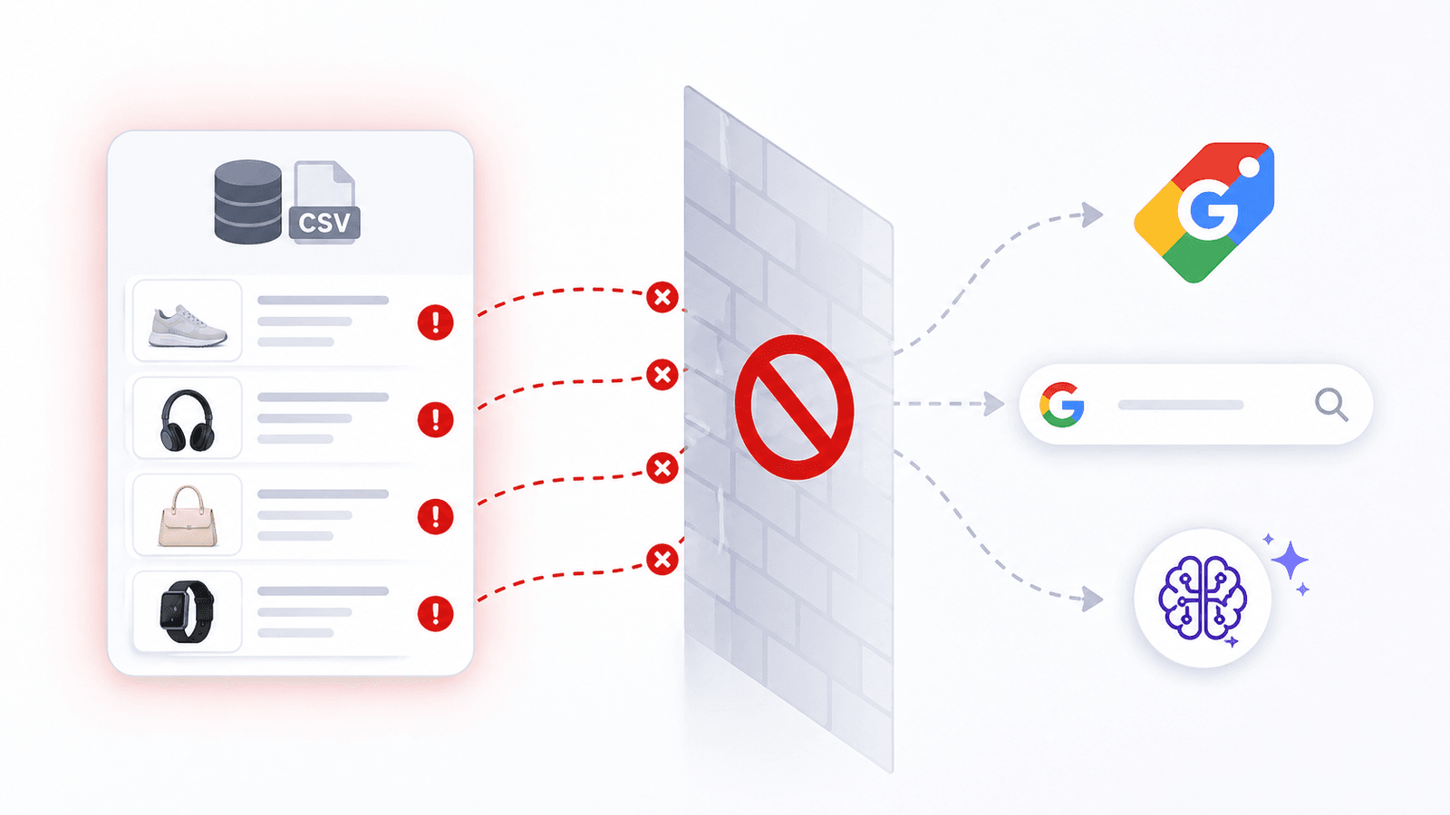 Pourquoi la plupart des flux produits restent invisibles à Google Shopping et aux agents IA