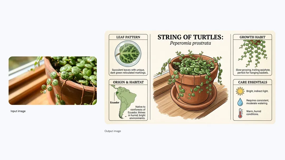 Infographic about plants using nano banana pro