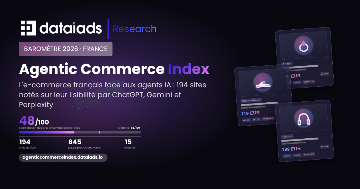 Agentic Commerce Index 2026 : pourquoi 8 e-commerçants français sur 10 restent invisibles aux agents IA