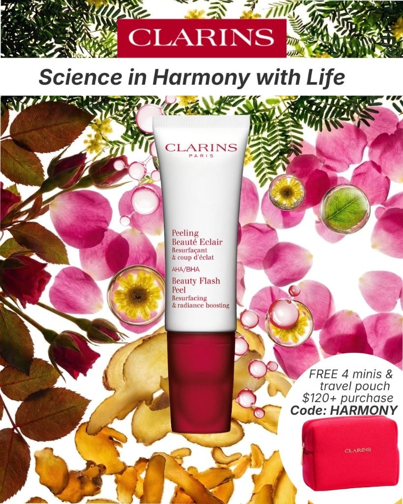 Catalog Ad 4:5 · Clarins Beauty Flash Peel
